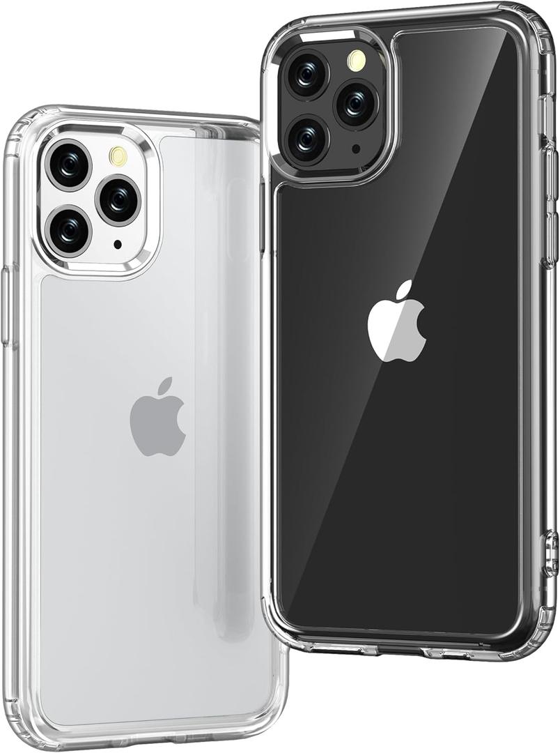 ONES for iPhone 11 Pro Slim Case Clear, [PC + TPU Hybrid][Compatible with MagSafe][Military-Grade Drop Protection][Anti-Yellowing], Shockproof Silicone Hard Cover, Transparent Case (HD Highly Clear)