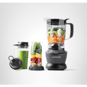 Nutribullet Full-Size Blender Combo, Single-Serve & Large Capacity, 1200W, 64oz Pitcher, 32oz Cup, Extractor Blade, 3-Speed, Pulse, Smoothies, Soups, Sauces, Easy Cleaning, NBF50500