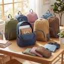 48 Pack Neutral 17 Inch Foldable Backpacks in Bulk