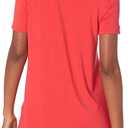 Amazon Essentials Women's Short-Sleeve Scoopneck Tunic, Pack of 2 (XS)