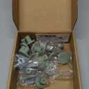 Ravinte 15 Pack Cabinet Knobs Light Green Kitchen Cabinet Knobs Round Dresser Drawer Pulls Closet Door Pulls 1-1/5 Inch