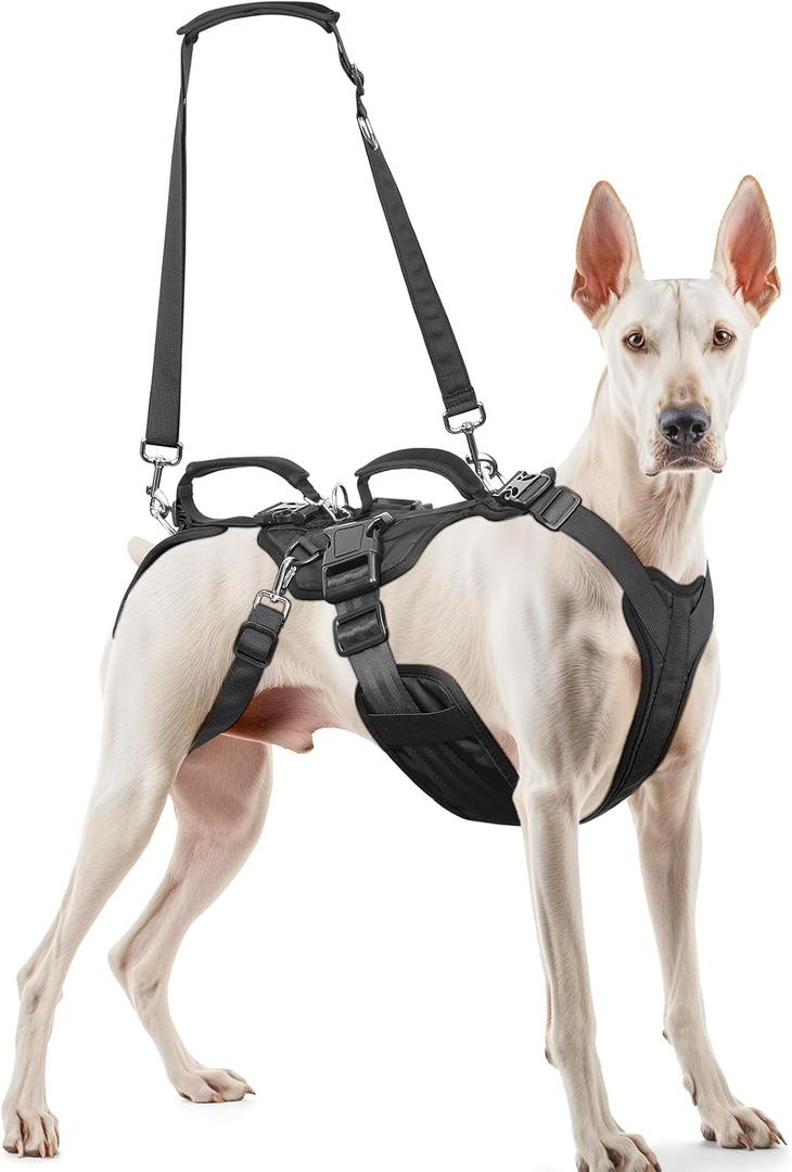 Dog Lift Harness for Large/Medium Dogs, Dog Support & Recovery Sling for Full-Body & Hind/Front Leg  Pee-Able Design  All-in-One Ideal Assistance for Senior, Disabled, Arthritic & ACL Canines (XL)