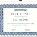 Fine Stationary Parchment Certificate Papers | Elite Blue & White, 100 Count, 8.5" x 11", 60 lb. Text Stock, Laser Printer Compatible, For Office, School, and more