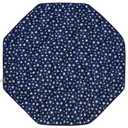 Playpen Mat 8 Panel Navy Fits for Regalo My Play Deluxe Extra Large Portable Play Yard, Non Slip Baby Octagon Playpen Mattress Pad, Navy Star Print Playard Pad