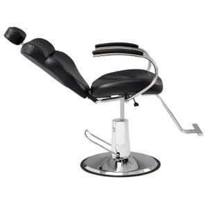 Merax Premium Reclining Barber Salon Chair for Hair Stylist, with Heavy Duty Hydraulic Pump, 360 Rotation, Tattoo Chairs Shampoo Beauty Salon Equipment, Black