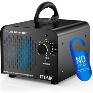 Ozone Generator 218,000mg/h, Commercial Ozone Machine Odor Removal, High Capacity Ozone Machine, Home Ozone Generator for Car, Home, Smoke, Pet, etc (Black) - by TTDMK