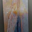 AmoyArt Beach Wall Art for Living Room, Ocean Canvas Wall-Decor for Bedroom, Sunset Picture Print for Home, Size 40x20 Inches