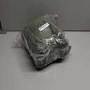 H.VERSAILTEX Extra Thick Chenille Striped Pattern Bath Rugs for Bathroom Non Slip - Soft Plush Shaggy Mats Floor, Indoor Entryway (Bronze Green, 32 x 20 Plus 24 17 Inches)