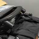 Tinyiota Stroller for Babies, Toddler Strollers with Large UPF 50+ Canopy, Luxury Baby Stroller with Leather Handle & Spacious Seat, One-Hand Foldable Pushchair, Baby Carriage with Lie-Flat Mode(Black)