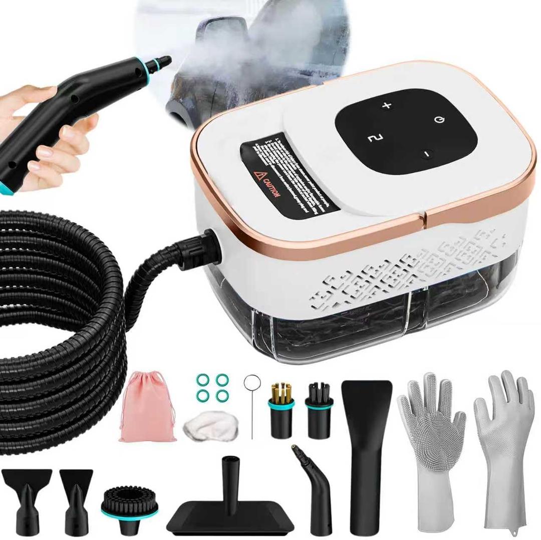 Steam Cleaner, 6 Steam Levels, 42oz Tank & 11 Pieces Accessories, 1500W High-Temperature Steam Cleaner for Home, Steamer for cleaning Car, Tile, Floor