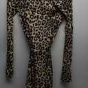 Latin Dance Tango Salsa Dress for Women, Leopard Print Flamenco Samba Dance Costumes for Competition (Large)