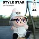 4pcs Dolls Outfit Set, Hat & Overalls for 17 cm Doll Clothes Accessories Suit, Stylish Clothes for Doll, Cute Outfits for Dress up Unique Style with Premium Fabric, White