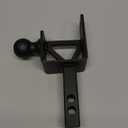 ATV/UTV Trailer Hitch, Fits 1 1/4-inch Receiver, 2-inch Ball, 2-inch Rise, 3-in-1 ATV/UTV Solid Shank Tow Multi-Hitch with Pin, ATV/UTV Receiver Hitch Towing Ball Mounts