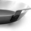Matfer Bourgeat, Gray 0 Black Steel Round Frying Pan, 10 1/4-Inch