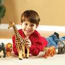 Learning Resources Jumbo Jungle Animals, Animal Toys for Kids, Safari Animals, 5 Pieces, Ages 18 months+
