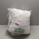 King Size Comforter Set Sage Green Striped 100% Soft Washed Microfiber Jacquard 3 Pieces Striped Bedding Sets Green White Comforter for All Seasons and 2 Pillowcases Comfort Breathable