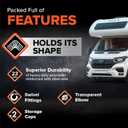 Camco RhinoFLEX 15-Ft RV Sewer Hose Kit - Features Clear Elbow Fitting w/Removable 4-in-1 Adapter - Connects to 3 Slip or 3/3.5/4 NPT Threaded Sewer Connection (39770)