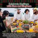 Yungyan 120 Pcs Arab American Heritage Month Decorations 2026 Arab American Heritage Month Gifts Disposable Dinnerware Sets Paper Plates and Napkins Party Supplies for Celebration Gathering Party