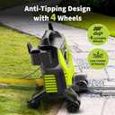 Yeryork Pressure Washer, 3500 PSI Power Washer with 4 Lockable Wheels, Steel Wand, 4 Quick Connect Nozzles, 500ml Foam Cannon, High Pressure Washer for Decks/Driveways/Cars Cleaning