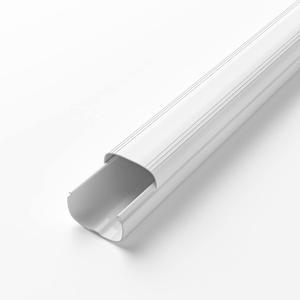 3" W x 39.3'' L Straight Duct Line Cover Set Parts PVC Accessory for Decorative for Ductless Mini Split, Central AC and Heat Pumps (3" x 3.28Ft)