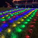 JOYIN 200 LED Christmas Net Lights, 6.5X 10FT Christmas Mesh Lights with 8 Modes, Connectable, Waterproof for Bushes Trees Yard Indoor Outdoor Xmas Decorations (Multicolor)