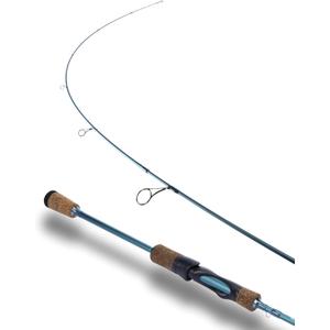 LITTMA Rezil Ultralight Trout Fishing Rod Reinforced Carbon Fiber, 2-Piece Travel Design, Sensitive Freshwater & Light Saltwater Spinning Rod with Cork Handle & Stainless Steel Guides