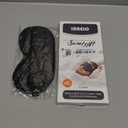 INNELO 3D Contoured Sleep Mask for Side Sleepers, 100% Light Blocking Sleeping Mask for Men & Women, Soft, No Pressure on Eyes, Airplane Blindfold for Travel, Night Eye Cover for Nap, Yoga, Black