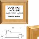 Creative Mark Plein Air Style Frame, Hand Leafed Gold, 9x12-2.75" Wide Moulding with 1/2" Rabbet Depth, Open Back W/O Glazing, Museum Quality, For Art Panels, Stretched Canvas, Pictures & More