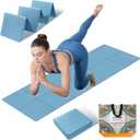 Foldable Yoga Mat Thick Non-Slip Exercise Mat - Packable Travel Fitness Mat with Carrying Bag for Yoga, Pilates, Workout, Home & Gym