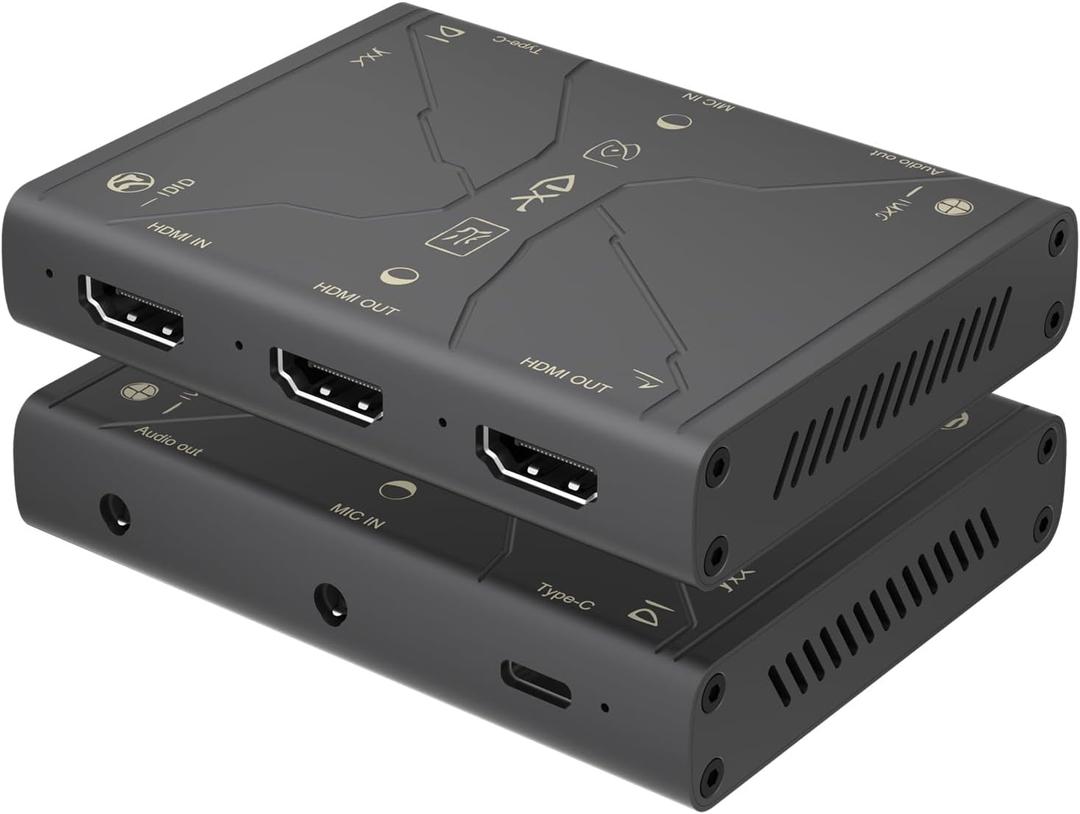 Gamorek 4K Video Capture Card, Stream and Record in 4K30 HDR10,1080P120 with Ultra-Low Latency on Switch/OLED, Steam Deck,Camera in OBS and More