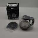 OVENTE Electric Kettle, 1.5L Borosilicate Glass Countertop Water Heater and Boiler for Coffee or Tea, BPA-Free, Auto Shut-Off, Boil-Dry Protection, Removable and Washable Spout Filter, Black KG83B