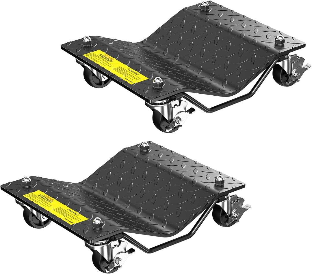 Car Wheel Dolly 3000LBS Heavy Duty Car Moving Dolly with Brakes 2 Piece