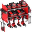 CCCEI Modular Power Tool Organizer Wall Mount with Charging, Red, 1 Pack