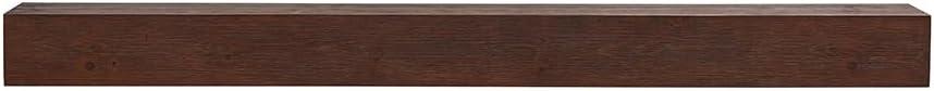 Touchstone Encase 60-Inch Floating Mantel for Electric Fireplaces – Rustic Solid Wood – Farmhouse Style Shelf – Espresso Finish – Model 90004