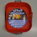 Silicone Liners Square for Air Fryer, 2 Pcs Non-stick Food-grade Reusable Basket Silicone Pot Baking Tray Airfryer Accessories, Top Size 9 inches, Bottom Size 8 inches