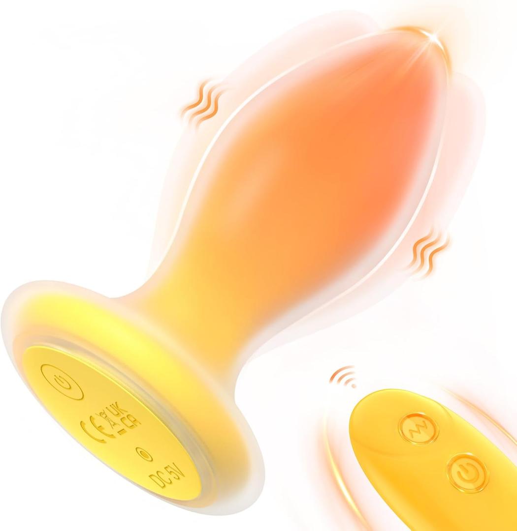 5 x Anal Butt Plug Vibrator Adult Sex Toys for Women Men, Anal Toys Remote Control Vibrating Anal Trainer Beads with 10 Vibration Modes for Beginners Advanced Players Couple