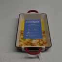 Crock Pot Artisan 13 Inch Enameled Cast Iron Lasagna Pan, Scarlet Red