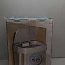 Ninestars 13 Gallon Odor Neutralizing Smart Trash Can, UV + Dual Purification, Odor Control Motion Sensor Garbage Bin, Universal Power Adapter, ONT-50-81SL Stainless Steel, Silver, Nova Series (Large)