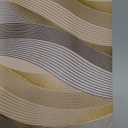 3D Wave Stripe Wallpaper Beige Embossed Vinly Non-Pasted Waterproof Wall Covering 374.00x 20.8 [ Not Peel and Stick ]