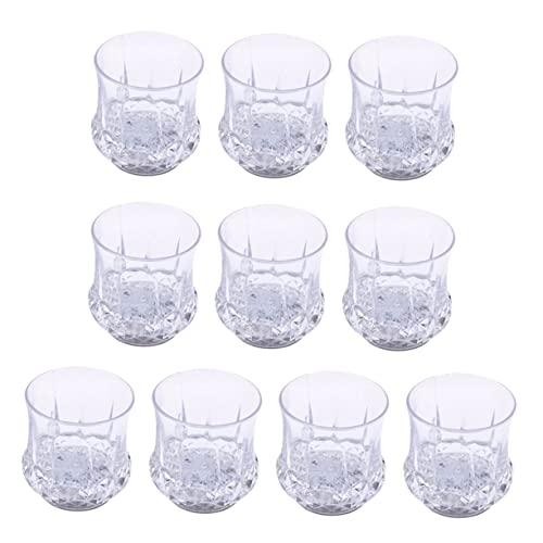 10pcs Flash Drinking Cups Water Cups for Bars Weddings Birthdays and Night Events Unique Neon Glow Drinkware for Guests and Gatherings