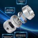 1/4" NPT Digital Gear Flow Meter, 0.5% Accuracy, 0.0265.28 GPM, for Low-Flow, High-Viscosity Liquids, Compatible with Motor Oil, Lubricants, Antifreeze & Hydraulic Systems
