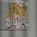 Chengu 200 Pcs Pink Bow Cocktail Picks Swizzle Stick Toothpicks 4.72 Inch Long Bamboo Cute Toothpicks for Appetizers Cupcake Drinks Coquette Birthday Bridal Wedding Baby Shower Bow Party Decoration