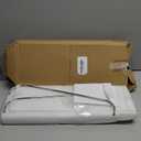 Glass Bathroom Shelves, Rectangular Tempered Glass Floating Shelves for Wall with 304 Stainless Steel Rail and Zinc Alloy Bracket, 2 Pack