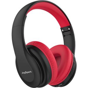 JoySpark Kids Bluetooth Headphones, Lightweight Wireless Headphones for Kids, 85/94dB Volume Limited, 60 Hours Playtime, Bluetooth 5.3, Over-Ear Toddler Headsets with Built-in Mic-Black