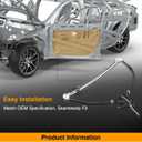 A-Premium Rear Passenger Side Power Window Regulator, Without Motor