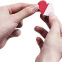 3 x 600 Pcs 3 Sizes 4 Colors Assorted Heart Stickers Self Adhesive Foam Hearts Valentine Heart Shaped Decals in Glitter and Matte Red Pink White Light Pink for Valentine's Day Crafts Dcor