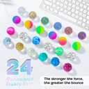 Easter Egg Fillers - Easter Basket Stuffers - 24 Bouncy Balls, Fidget Toys, Easter Basket Essentials Party Favors Supplies, Family Games Prize Bulk Birthday Gifts for Boys Girls Teens Classroom