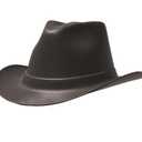 OccuNomix VCB200-06 Vulcan Cowboy Style Hard Hat with Ratchet Suspension, Black, One Size