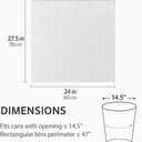 13 Gallon Drawstring Trash Bags for Kitchen – Tall White Garbage Bags with Easy Tear-Off Roll, Heavy-Duty, Leak-Proof & Odor-Free – 120 Count