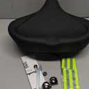 Bicycle Seat, Bike Seat for Women Men Extra Comfort Wide, Oversized Comfortable Seats Saddle for Peloton Bikes, Fit for Exercise Bikes, Electric Bikes, Mountain Bikes, Cruiser Bikes (Black)